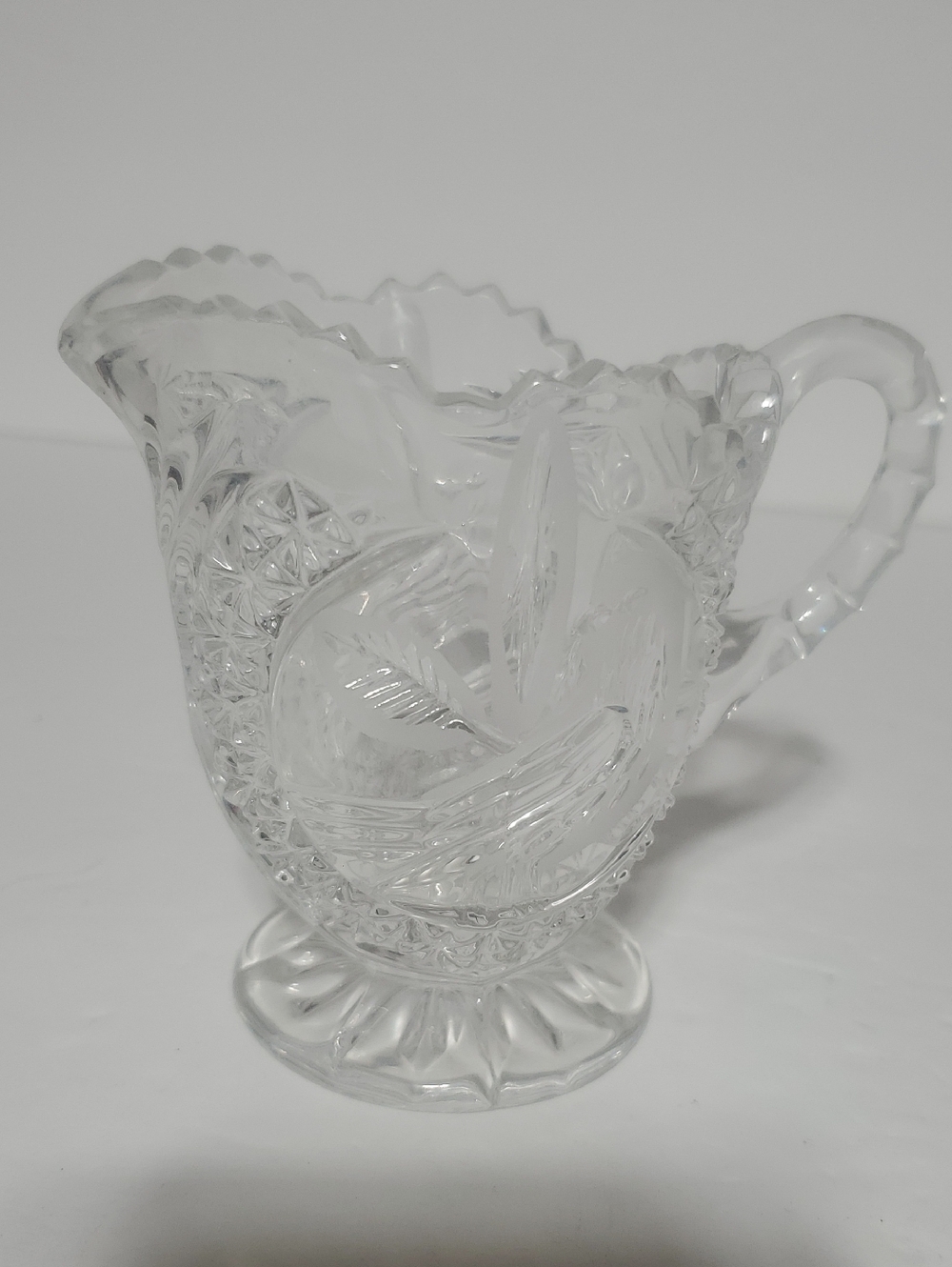 Vtg Hofbauer Byrdes Crystal Creamer